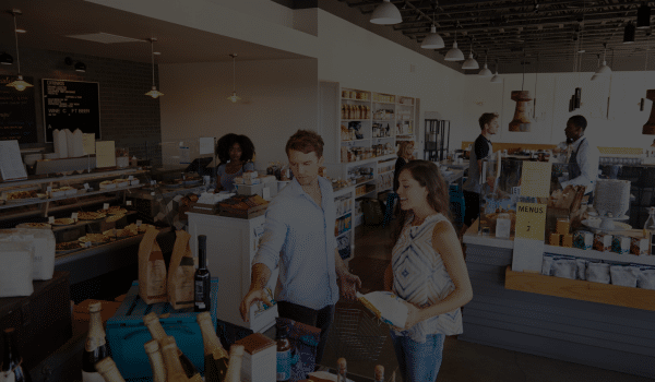 Food Distributor Ireland - couple viewing products in supermarket